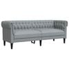 vidaXL Sofa Lysegr&aring; 201,5 x 74,5 x 74,5 cm Polyester