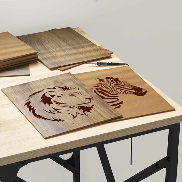 vidaXL Dekor Panels 12 pcs artisan eg 15 x 21 x 0.3 cm Konstrueret træ