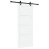 vidaXL Skyded&oslash;r ORKDAL 83 x 202 cm Massivt fyrretr&aelig; Hvid