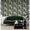 DUTCH WALLCOVERINGS tapet Passion Flower hvid og gr&oslash;n