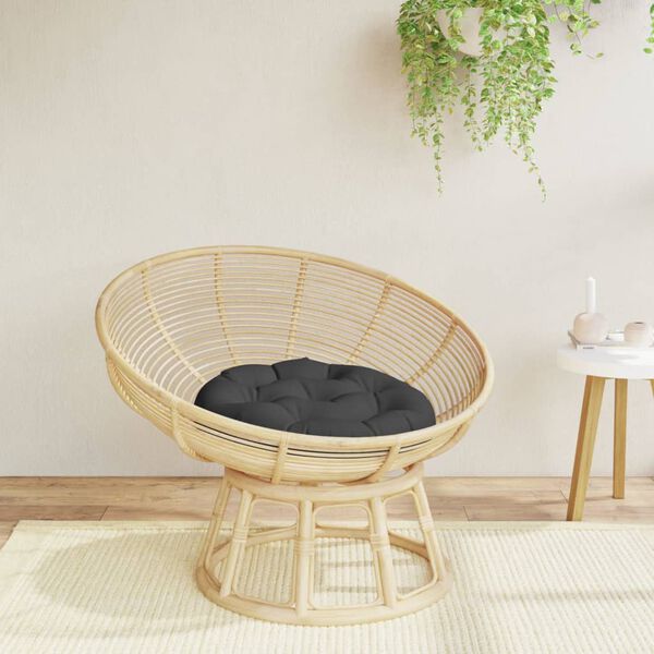 vidaXL rund hynde &Oslash;60x11 cm oxfordstof sort