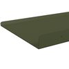 vidaXL Sv&aelig;vende hylde 2 pcs Oliven gr&oslash;n 100 x 18 x 2,5 cm St&aring;l