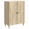 vidaXL Sideboard Sonoma-eg 66 x 34,5 x 90 cm Konstrueret tr&aelig;