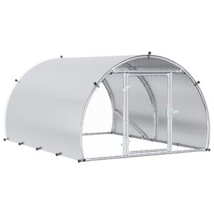 vidaXL Kyllingehus S&oslash;lv 200 x 150 x 100 cm Galvaniseret st&aring;l
