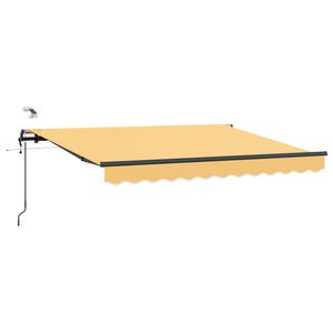 vidaXL Udtr&aelig;kkelig markise Sandfarvet 600 &times; 300 cm Polyester