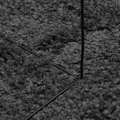 vidaXL shaggy gulvtæppe 60x110 cm høj luv antracitgrå
