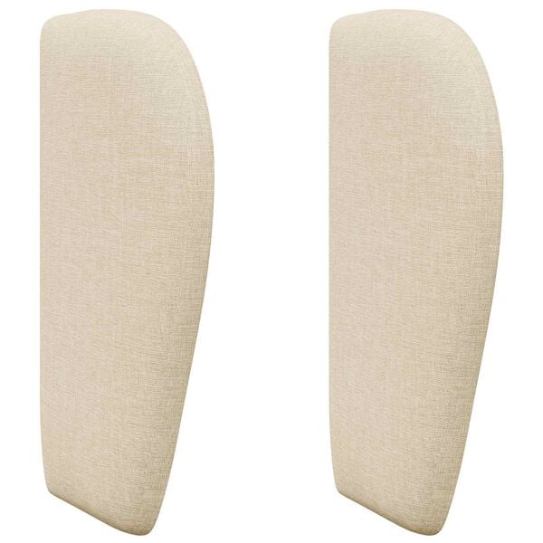 vidaXL Hovedg&aelig;rde&oslash;re Creme 40 x 23 x 6 cm Stof