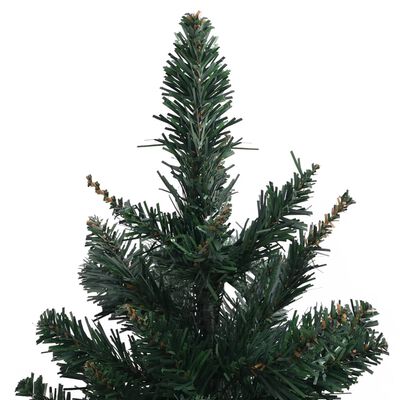 vidaXL kunstigt juletræ med juletræsfod 60 cm PVC grøn