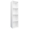 vidaXL bogreol/tv-bord 36x30x143 cm konstrueret tr&aelig; hvid