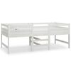 vidaXL sengeramme uden madras 90x200 cm massivt fyrretr&aelig; hvid