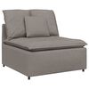 vidaXL modulopbygget sofacentermodul med hynder 100 cm gr&aring;brun