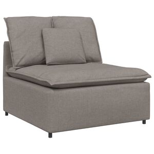 vidaXL modulopbygget sofacentermodul med hynder 100 cm gr&aring;brun