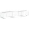 vidaXL H&oslash;nseg&aring;rd S&oslash;lv 500 x 100 x 100 cm Galvaniseret st&aring;l
