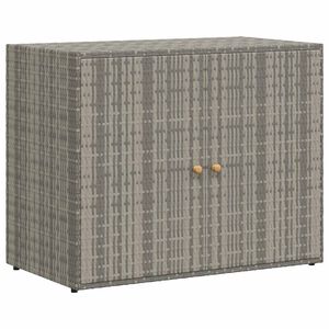 vidaXL opbevaringsskab til haven 100x55,5x80 cm polyrattan gr&aring;