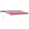 vidaXL Manuel markise-ramme med LED-lys 3 x 2,5 m