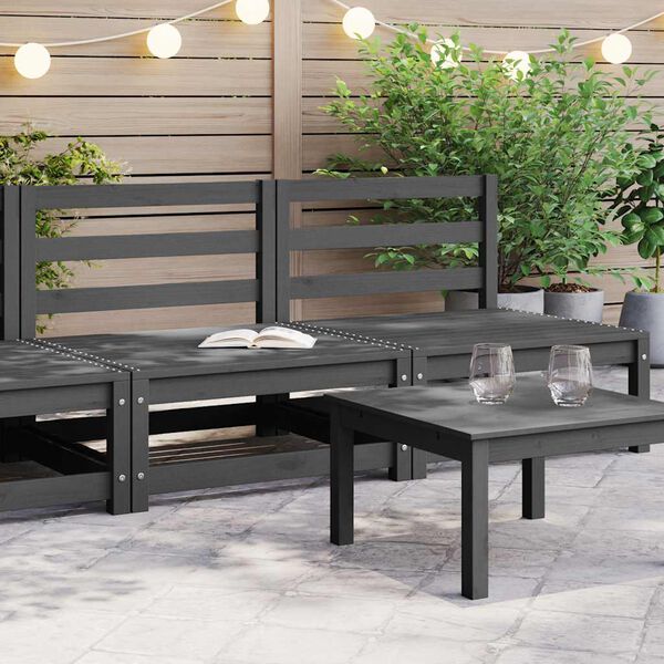 vidaXL midterdele til havesofa 2 stk. massivt fyrretr&aelig; gr&aring;