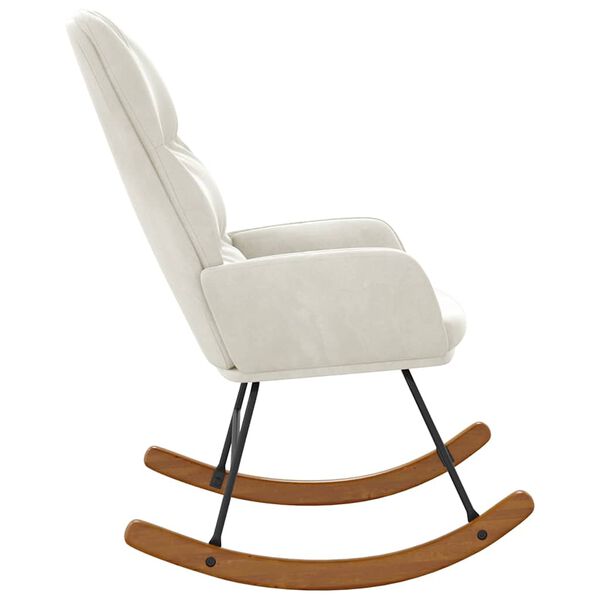 vidaXL gyngestol fl&oslash;jl cremehvid