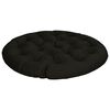 vidaXL Papasan stolspude VIANEN 100% polyester Sort &Oslash; 130 x 12 cm