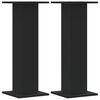 vidaXL plantestativer 2 stk. 30x30x80 cm konstrueret tr&aelig; sort
