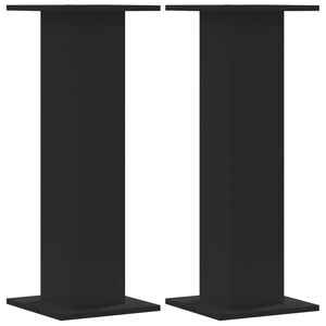vidaXL plantestativer 2 stk. 30x30x80 cm konstrueret tr&aelig; sort