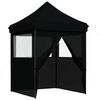 vidaXL Party Tent Sort 200 x 200 x 306 cm Oxford stof