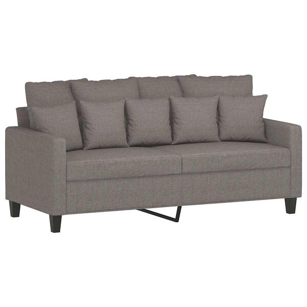 vidaXL 2-personers sofa 140 cm stof gr&aring;brun