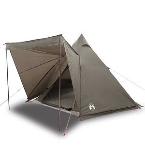 vidaXL 6-personers campingtelt vandt&aelig;t brun