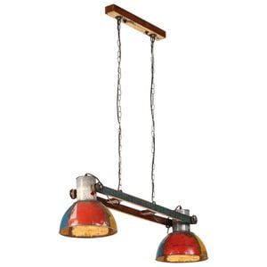 vidaXL industriel h&aelig;ngelampe 111 cm 25 W E27 flerfarvet