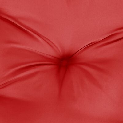 vidaXL pallehynde 70x70x12 cm stof rød