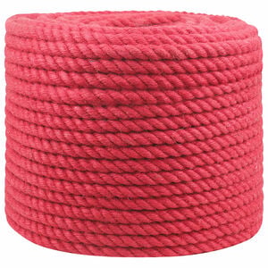 vidaXL Jute reb 14 mm R&oslash;d 100% Tossa jute