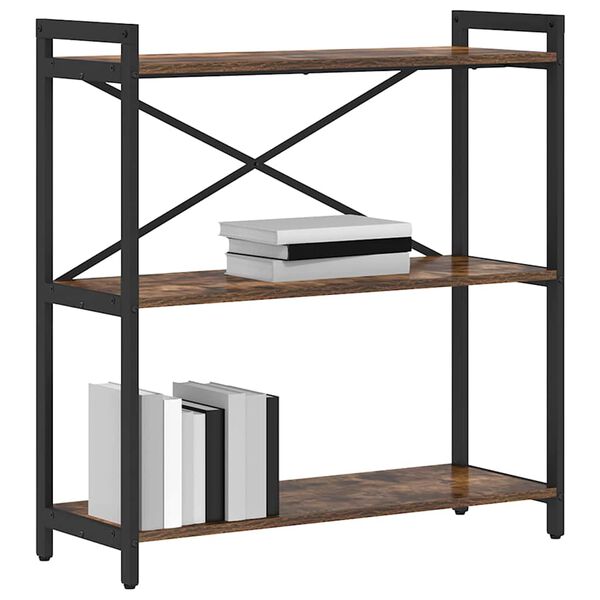 vidaXL Bogreol R&oslash;get eg 80 x 30 x 85 cm Konstrueret tr&aelig;