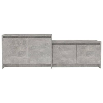 vidaXL tv-bord 146,5x35x50 cm spånplade betongrå