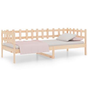 vidaXL daybed uden madras 90x200 cm massivt fyrretr&aelig;