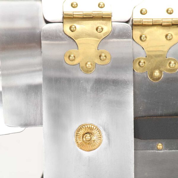 vidaXL romersk ridderharnisk til rollespil stål sølvfarvet