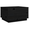 vidaXL sofabord 60x50x35 cm massivt fyrretr&aelig; sort