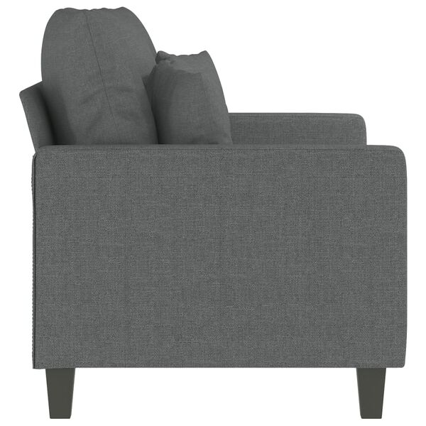 vidaXL 2-personers sofa 120 cm stof m&oslash;rkegr&aring;