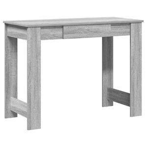 vidaXL skrivebord 100x45x75 cm konstrueret tr&aelig; gr&aring; sonoma-eg