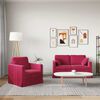 vidaXL Sofa 2 pcs Vinr&oslash;d 138 x 78 x 80 cm Fl&oslash;jl