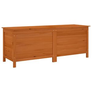 vidaXL opbevaringsboks til haven 150x50x56,5 cm massivt grantr&aelig; brun