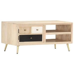 vidaXL sofabord 90 x 45 x 40 cm massivt mangotr&aelig;