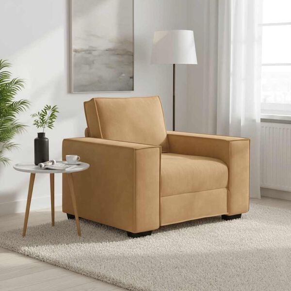 vidaXL sofastol 100x78x84 cm fl&oslash;jl brun