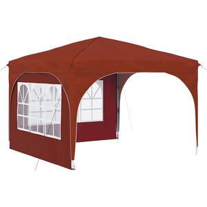 vidaXL Pop-up Festtelt 290 x 290 x 245 cm Terrakotta