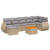 vidaXL sofas&aelig;t til haven 8 dele med hynder polyrattan beige
