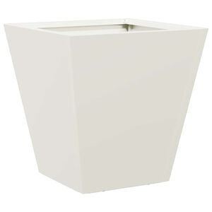 vidaXL plantekasse 30x30x30 cm st&aring;l hvid