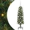 vidaXL Kunstigt juletr&aelig; med stativ Gr&oslash;n 120 cm PVC og St&aring;l og Plastik
