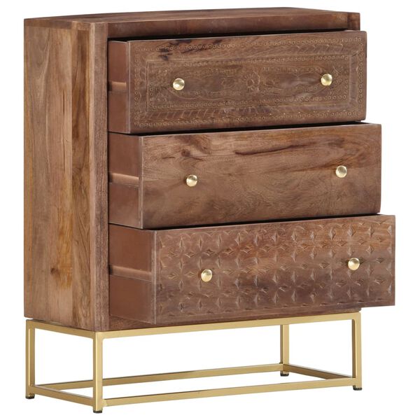 vidaXL skænk 60 x 30 x 75 cm massivt mangotræ