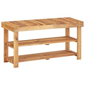 vidaXL skoreol 90 x 32 x 46 cm massivt akacietr&aelig;