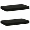 vidaXL 2-delt b&aelig;nkepude VUGHT 2 pcs 100% polyester Sort 60 x 40 x 5 cm