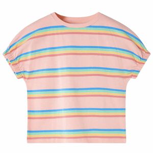 vidaXL T-shirt til b&oslash;rn str. 128 ferskenfarvet