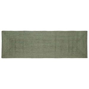 vidaXL Omr&aring;de t&aelig;ppe Olivengr&oslash;n 80 x 300 cm Jute
